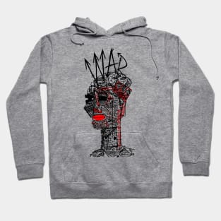 War In Man Doodle Black Hoodie